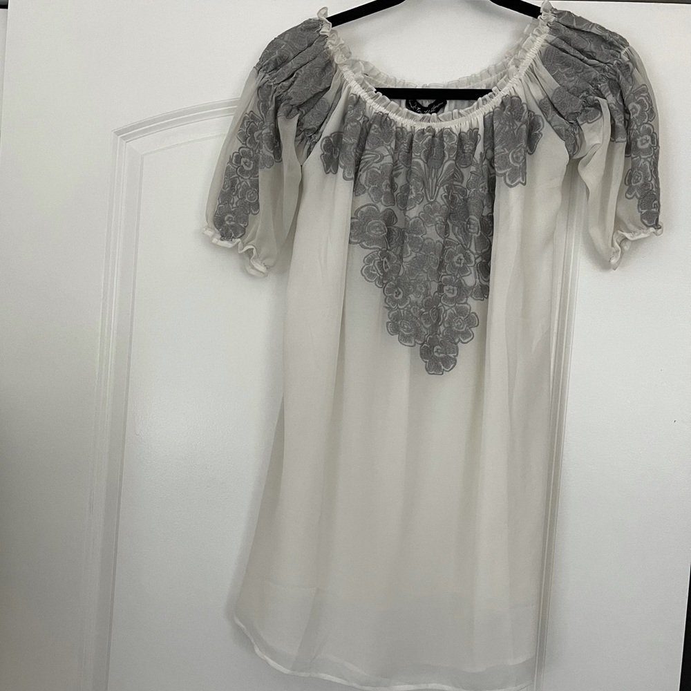 For Love & Lemons off the shoulder mini dress